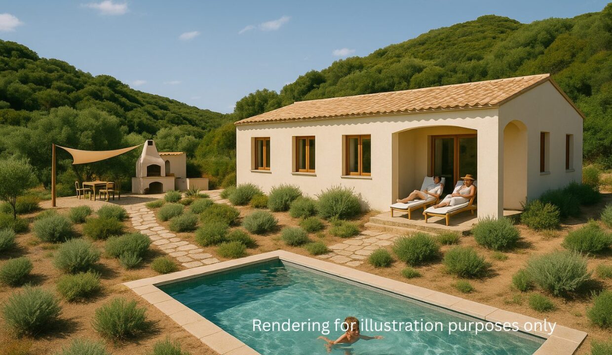 unfinished villa for sale sardinia near Olbia